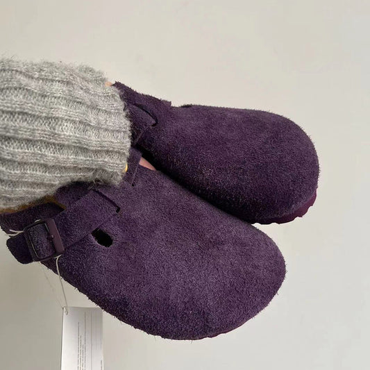 Thick Bottom Toe Cap Half Slip-on Slippers