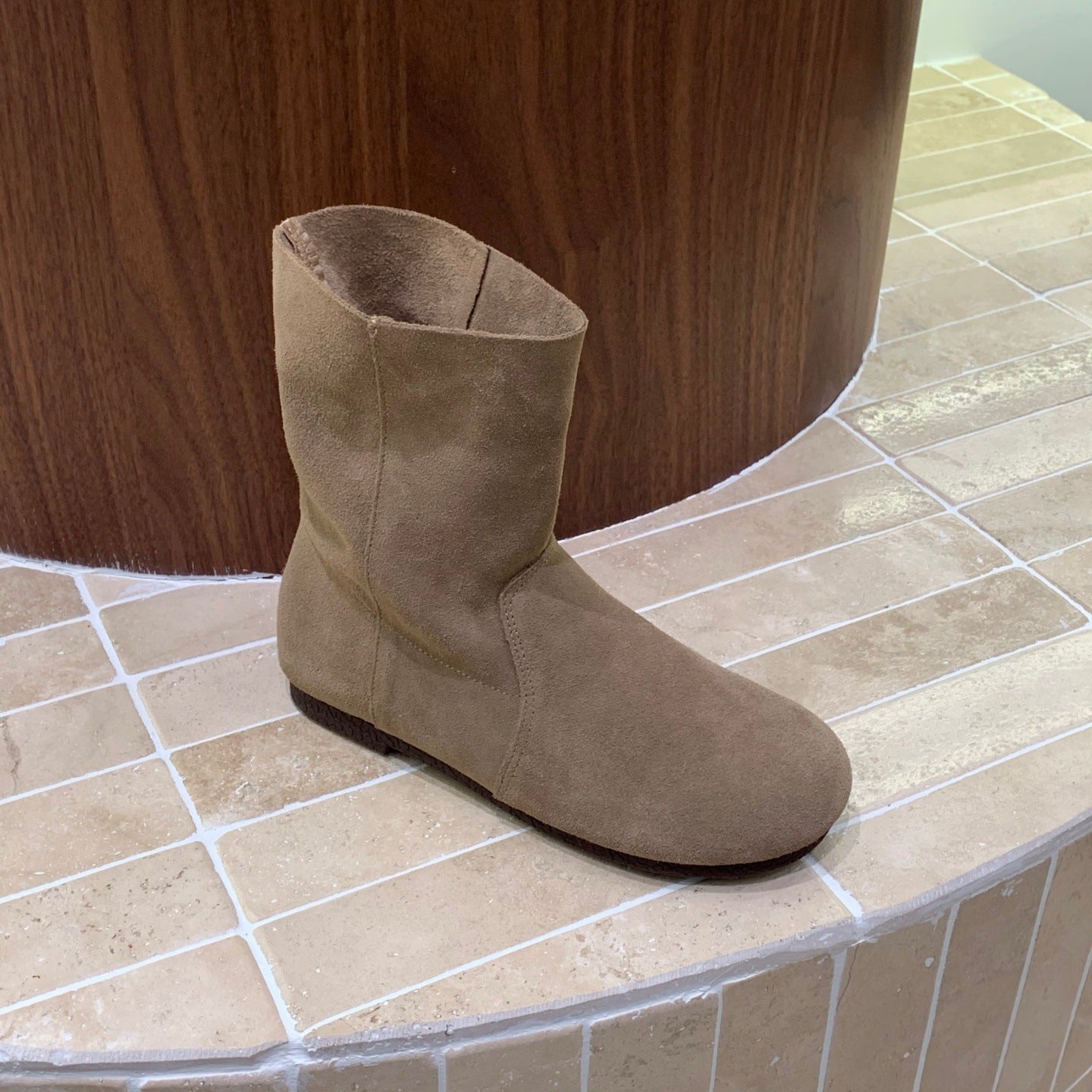 Women's Vintage Martin Korean Matte Big Toe Sleeve Women's Leather Boots