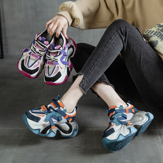 New Women's Spring Thick Bottom Fashion Women's Sports Shoes