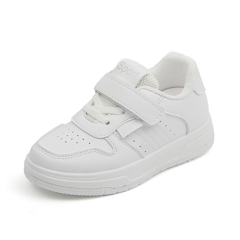 Children's Clearance White Autumn Boys Breathable Skateboard Kid's Sneakers