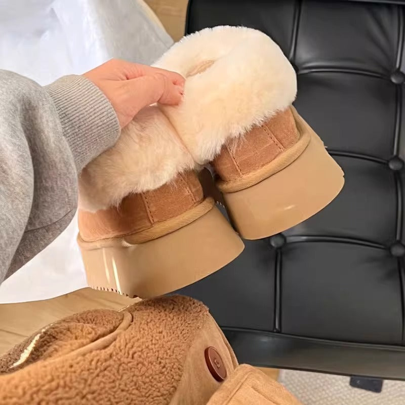 Women's Taster For One Pedal Cotton Platform Snow Boots