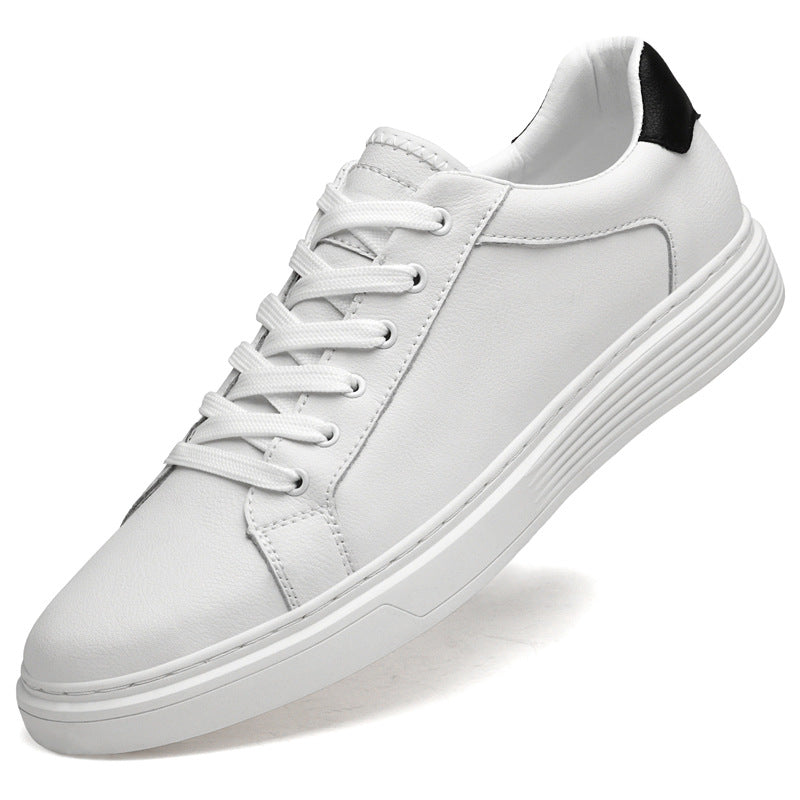 Men's Size Business Comfortable Cowhide Surface Stitching Bottom Durable Men's Board Shoes