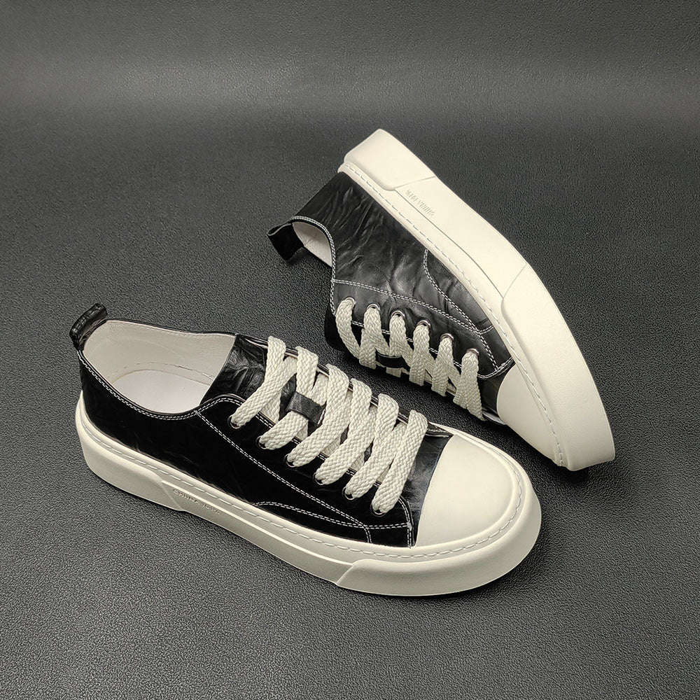 Men's Spring Trendy Solid Color Light Luxury Sneakers