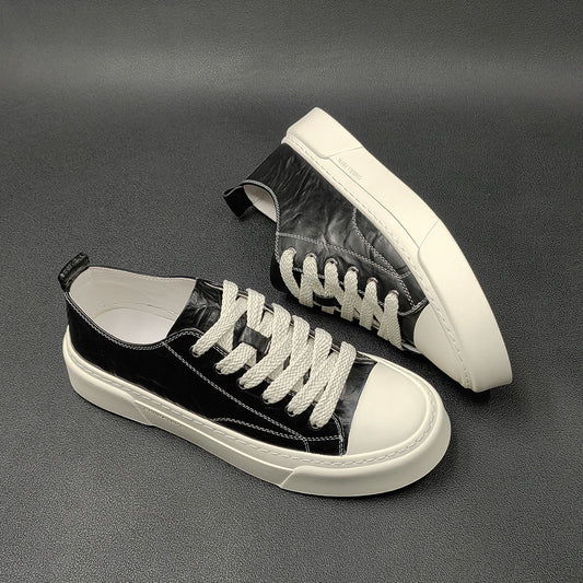 Men's Spring Trendy Solid Color Light Luxury Sneakers