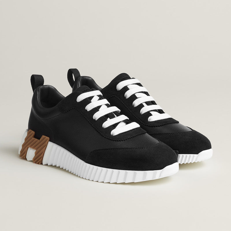 Women's & Men's White Thick-soled Couple Flat Breathable Running Women's Fashion Shoes