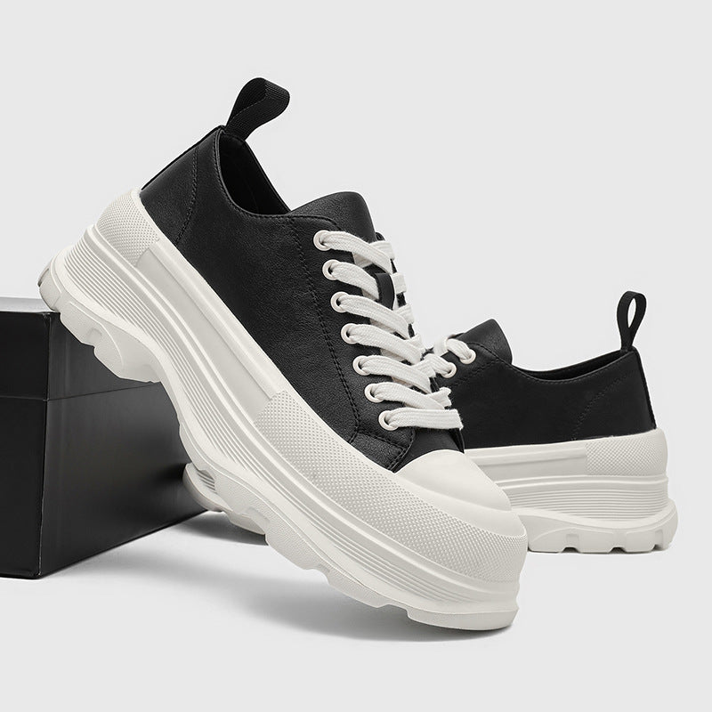 Men's Breathable Thin Muffin Fashion Versatile Platform Men's Shoes