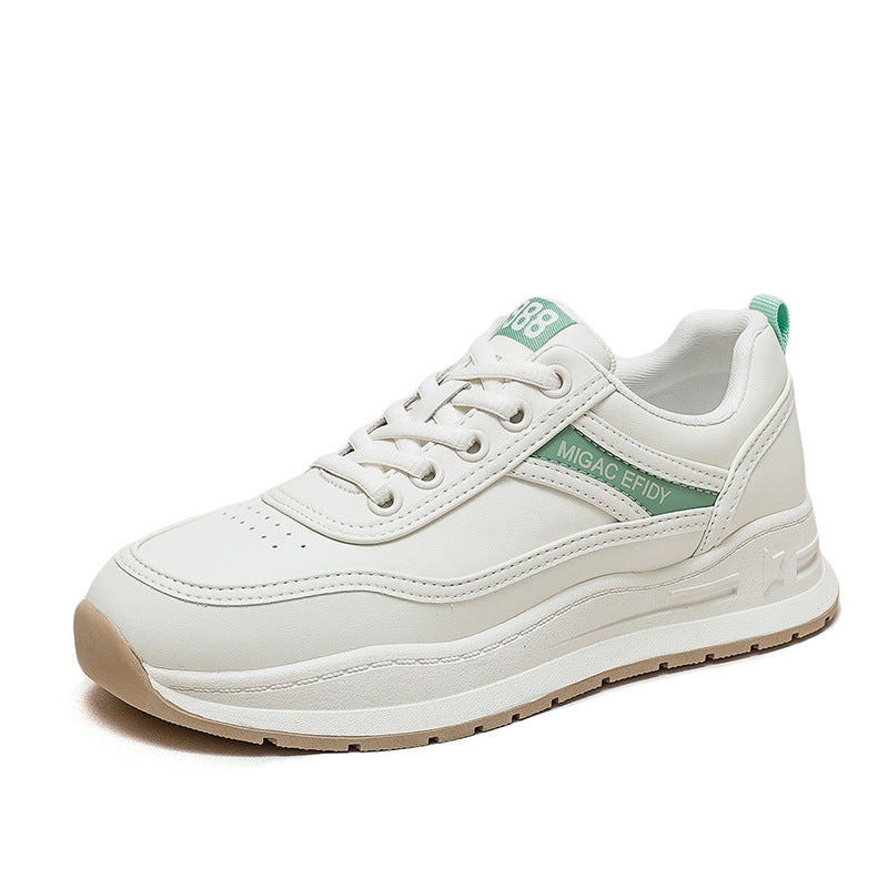 Clunky Female Korean Thick Bottom Sports Sneakers