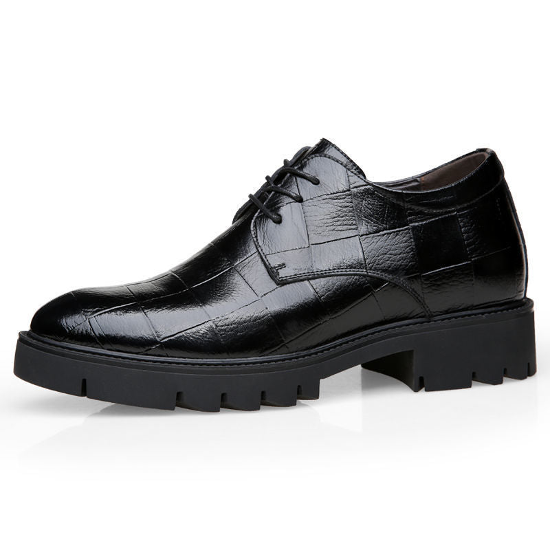 Men's Height Increasing Insole Cowhide Suit Formal Wear Wedding Men's Shoes