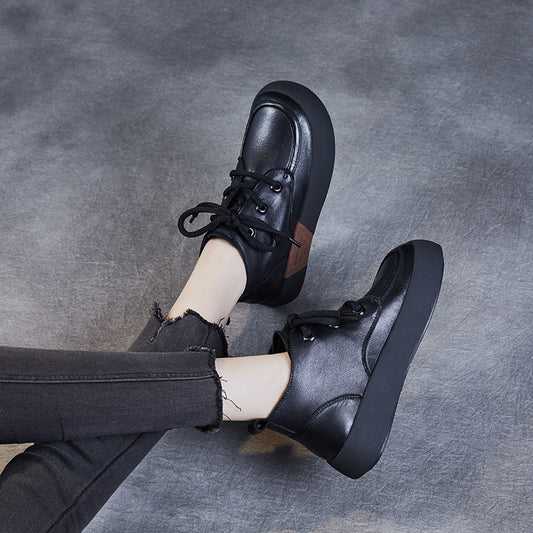 Women's Booties Flat Retro Round Head Female Boots