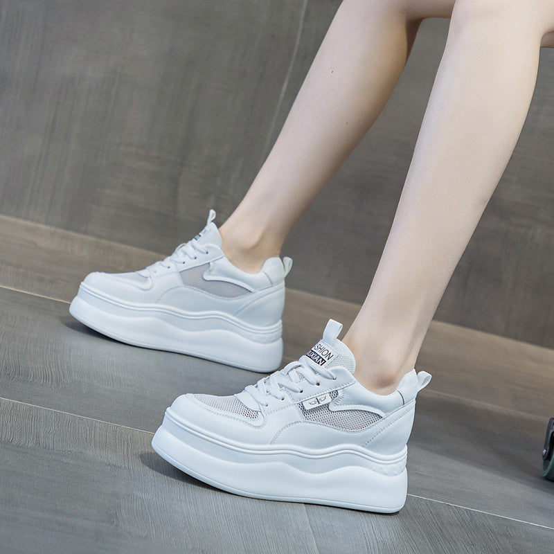Women's Thick Bottom Inner Height Increasing Small Women's Casual Shoes