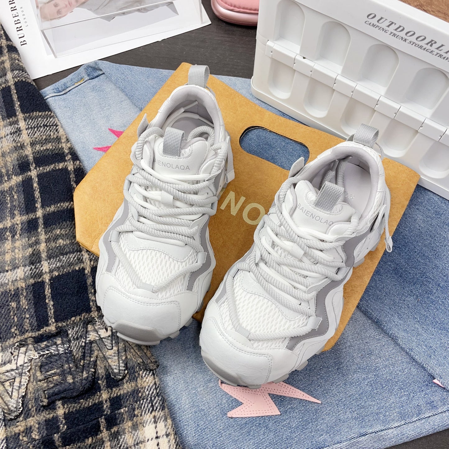 Women's Thick-soled Retro Clunky Spring Fashion Women's Sports Shoes