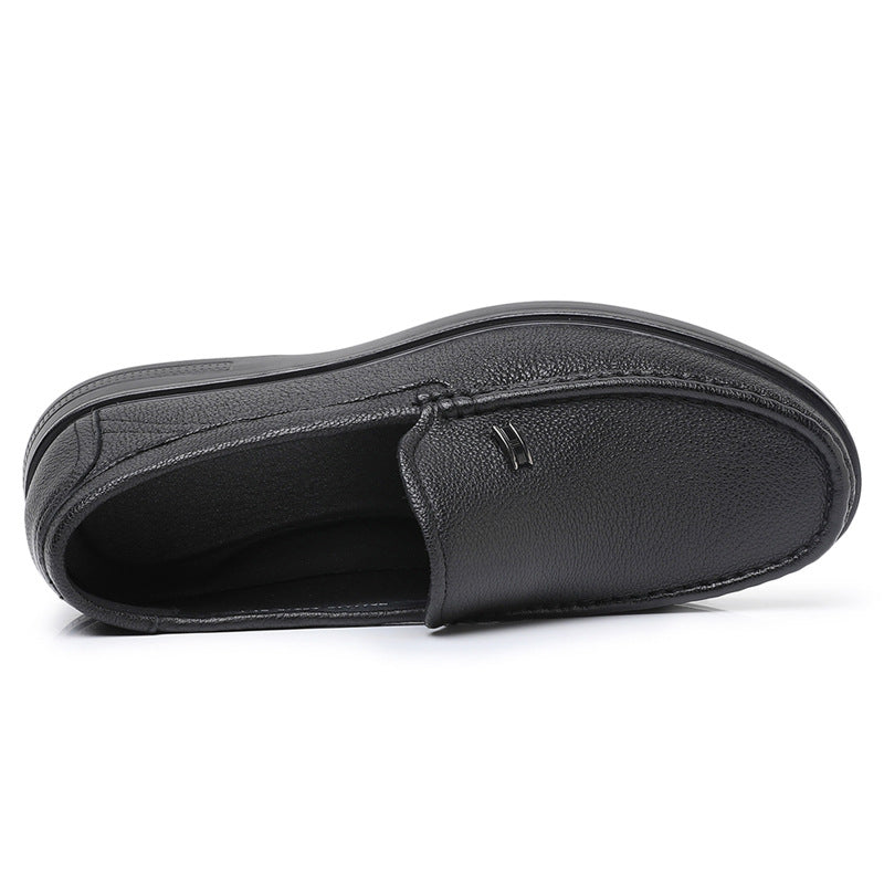 Men's Breathable Sheepskin Daily Soft Bottom Slip-on Loafers