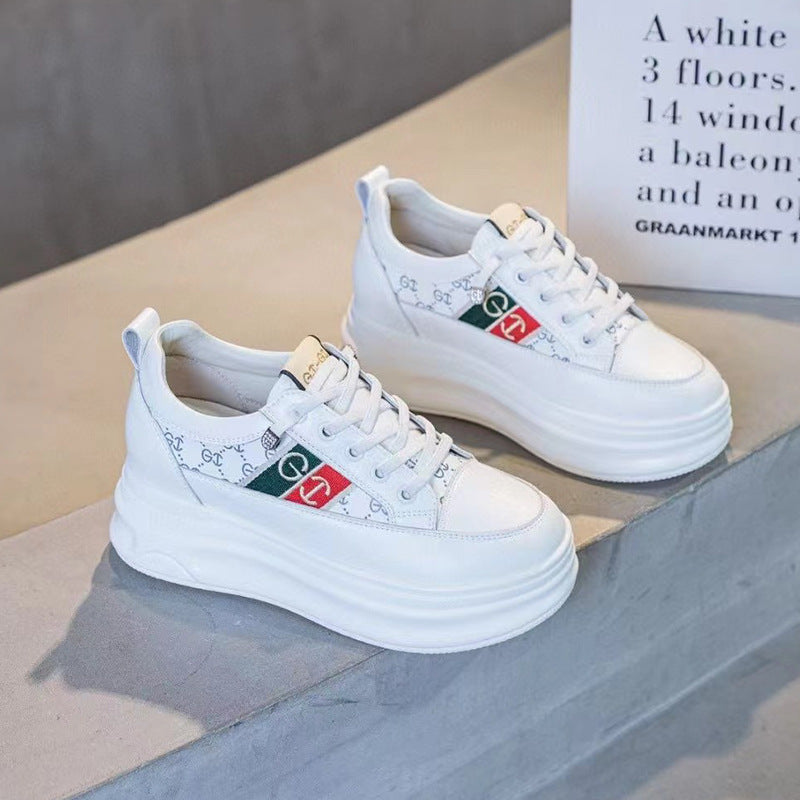 Women's Platform Muffin Height Increasing Insole Classic Sneakers