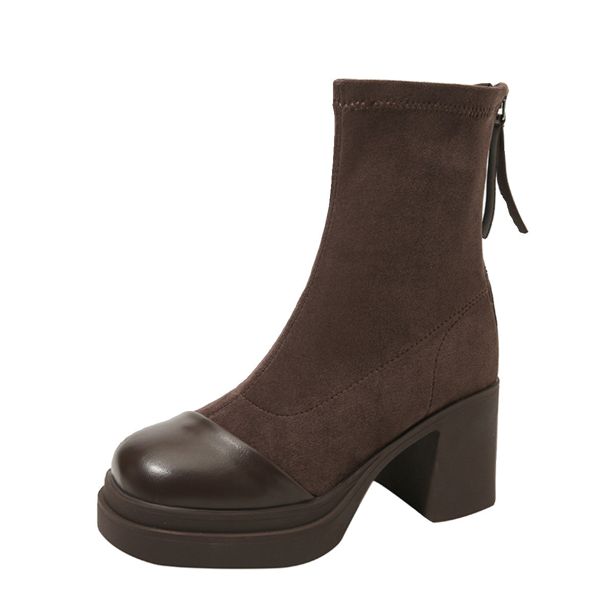 Women's Pick Up Popular Suede High Ankle Heels