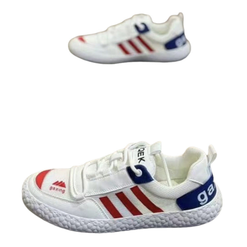 Men's Surface Breathable Lace Up Fashion Board Flat Casual Shoes