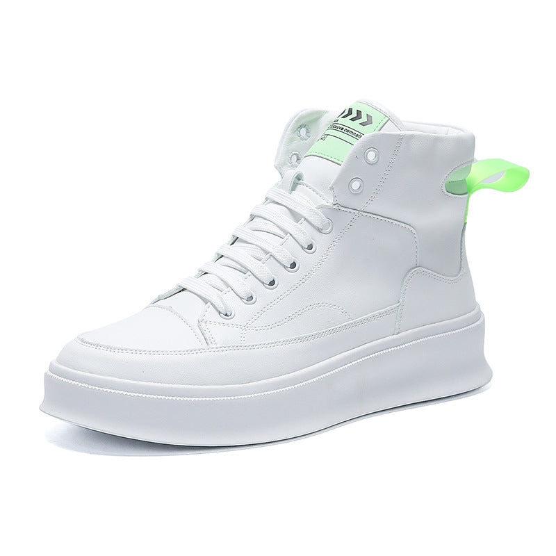 Men's White Fashion European Goods Tide Live Casual Shoes