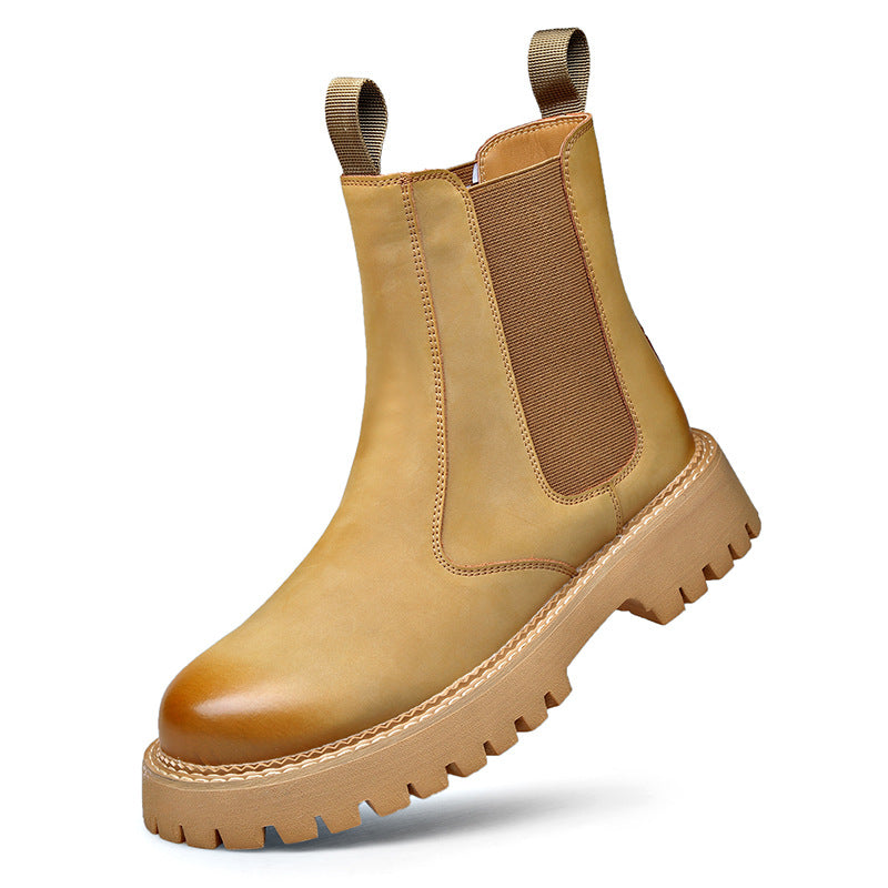 Men's Genuine Worker Platform Lightweight Martin Comfortable Boots