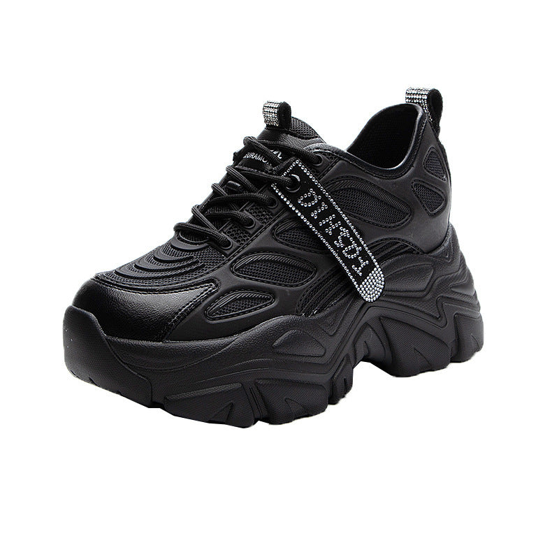 Women's Height Increasing Insole Dad Female Tennis Breathable Women's Casual Shoes