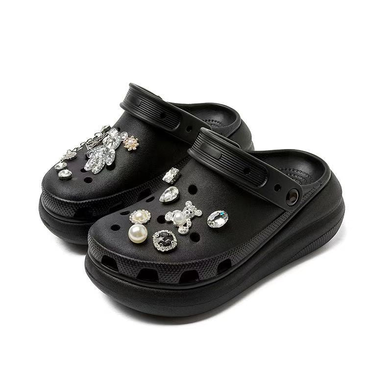 Hole Super Thick Bottom Potty Height Women's Shoes