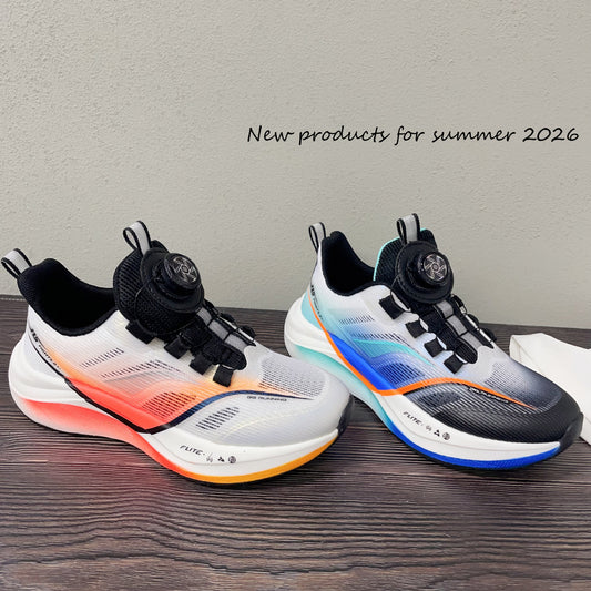 Children's Personalized Fashion Pattern Decorative Single Mesh Breathable Rotating Button Sneakers