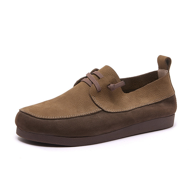 Women's Retro Artistic Soft Bottom Mori Style College National Men's Shoes