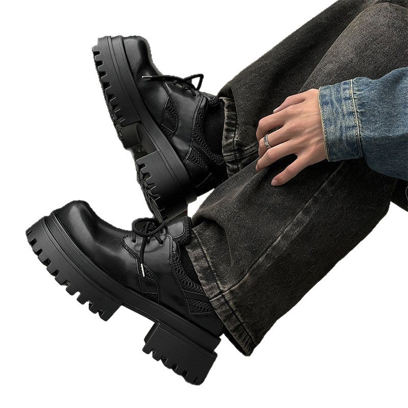 Women's & Men's Head Derby Functional Niche Couple Style High Street Leather Shoes