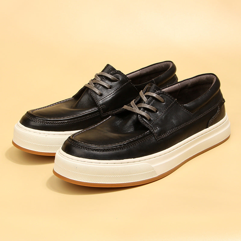 Men's Horse Washed-out Vintage Fashion Low Top Men's Shoes