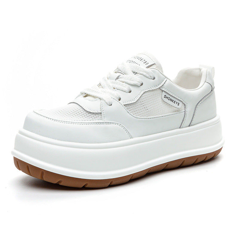 Women's White Summer Versatile Soft Bottom Flat Sneakers
