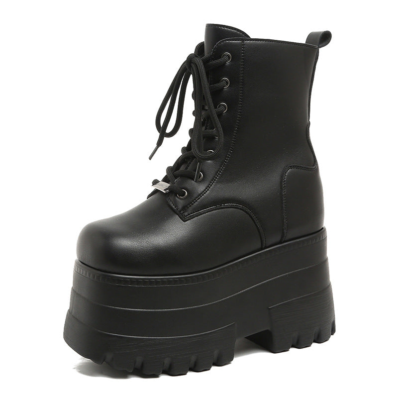 Women's & Men's Adult Universal Elevator Small Man Platform Martin Short Music Boots
