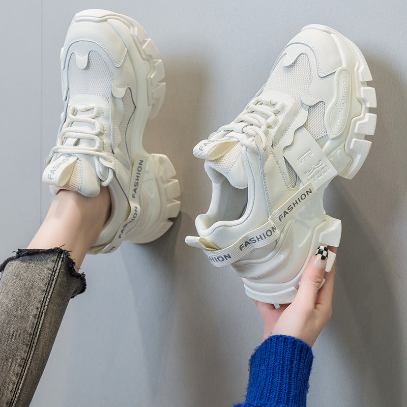 Women's Suction Film Bottom Spring Platform Tide Sneakers