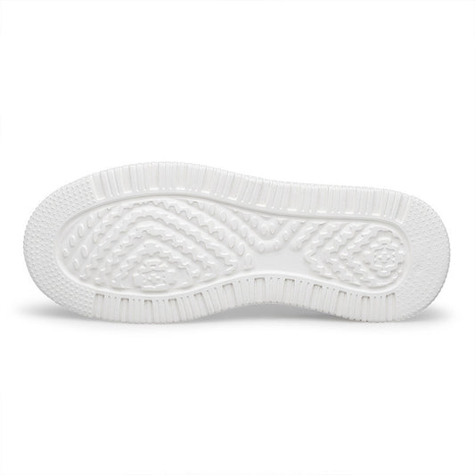 Men's Invisible Height Increasing Insole Hollow Spring Easy Leather Shoes