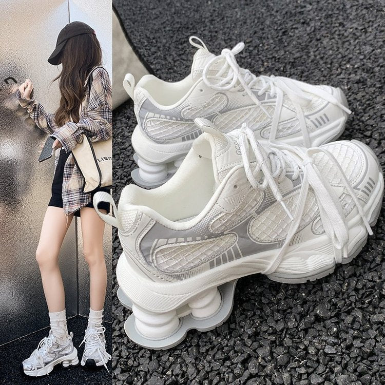 Women's Genuine Platform Dad Spring Mesh Breathable Sneakers