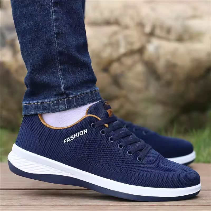 Men's Summer Breathable Fly Woven Mesh Green Sneakers