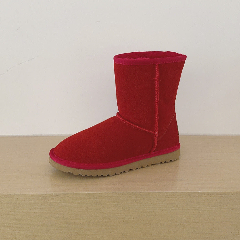 Women's Plus Size Classic Length High Top Genuine Veet For Warmth Women's Snow Boots