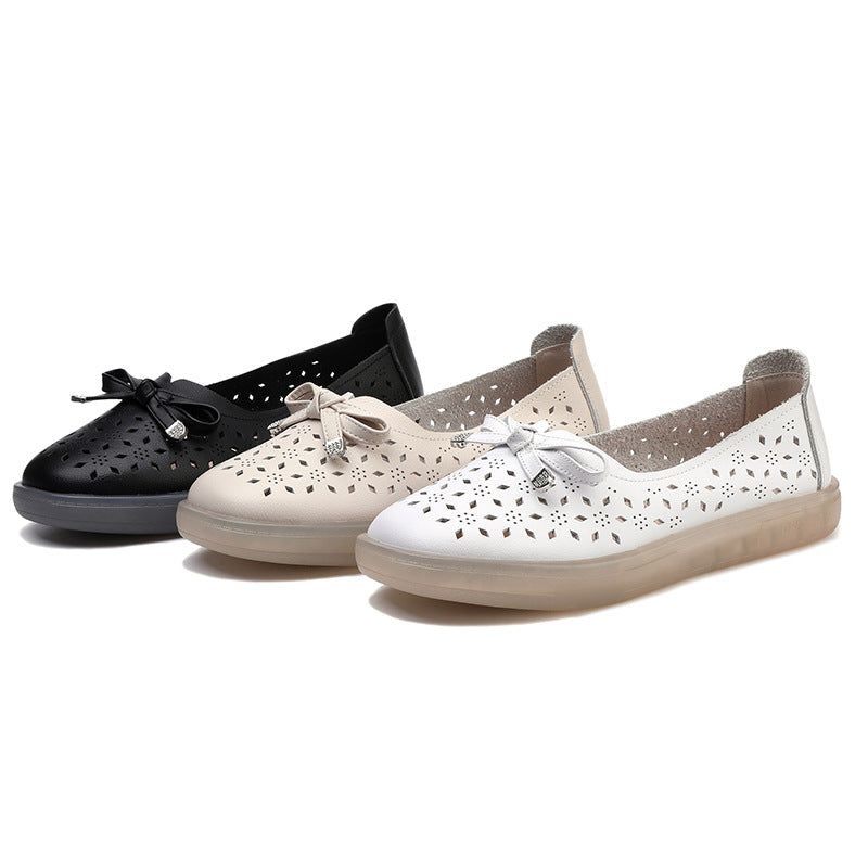 Women's & Men's Genuine Mother Soft Bottom Summer Hole Women's Shoes