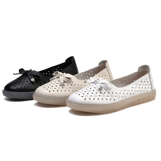 Women's & Men's Genuine Mother Soft Bottom Summer Hole Women's Shoes