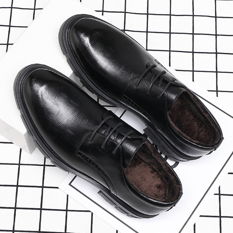 Men's Height Increasing Platform Formal Wear Elevator Wedding Leather Shoes