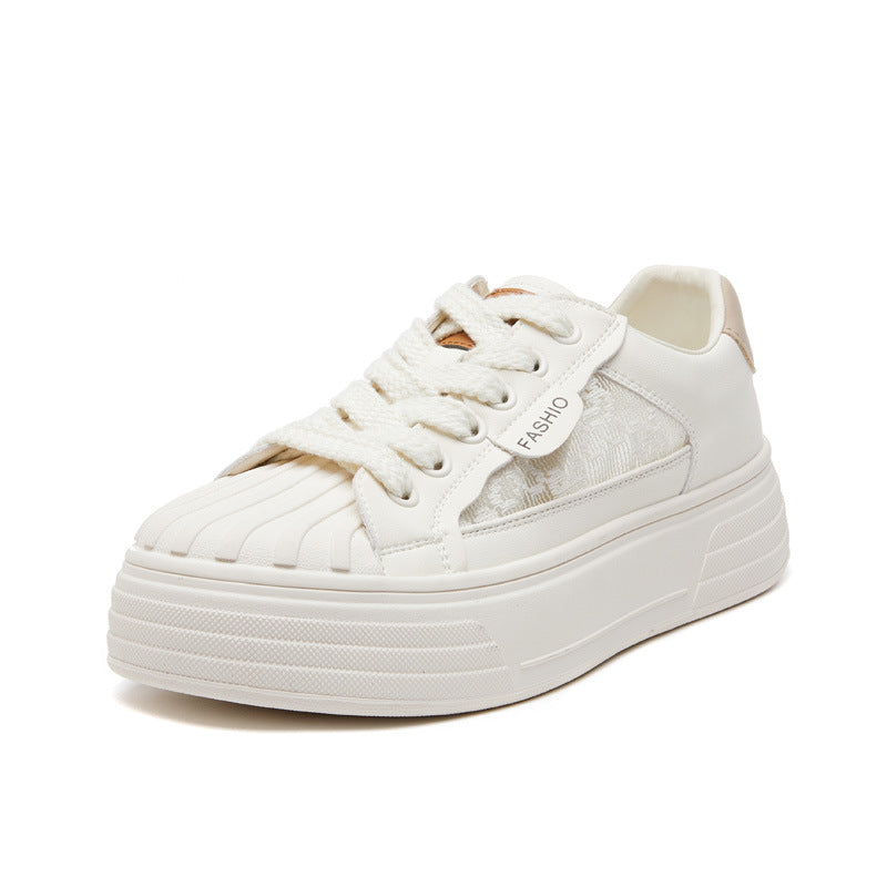 Women's Summer Breathable Comfortable University Style Thick Casual Shoes