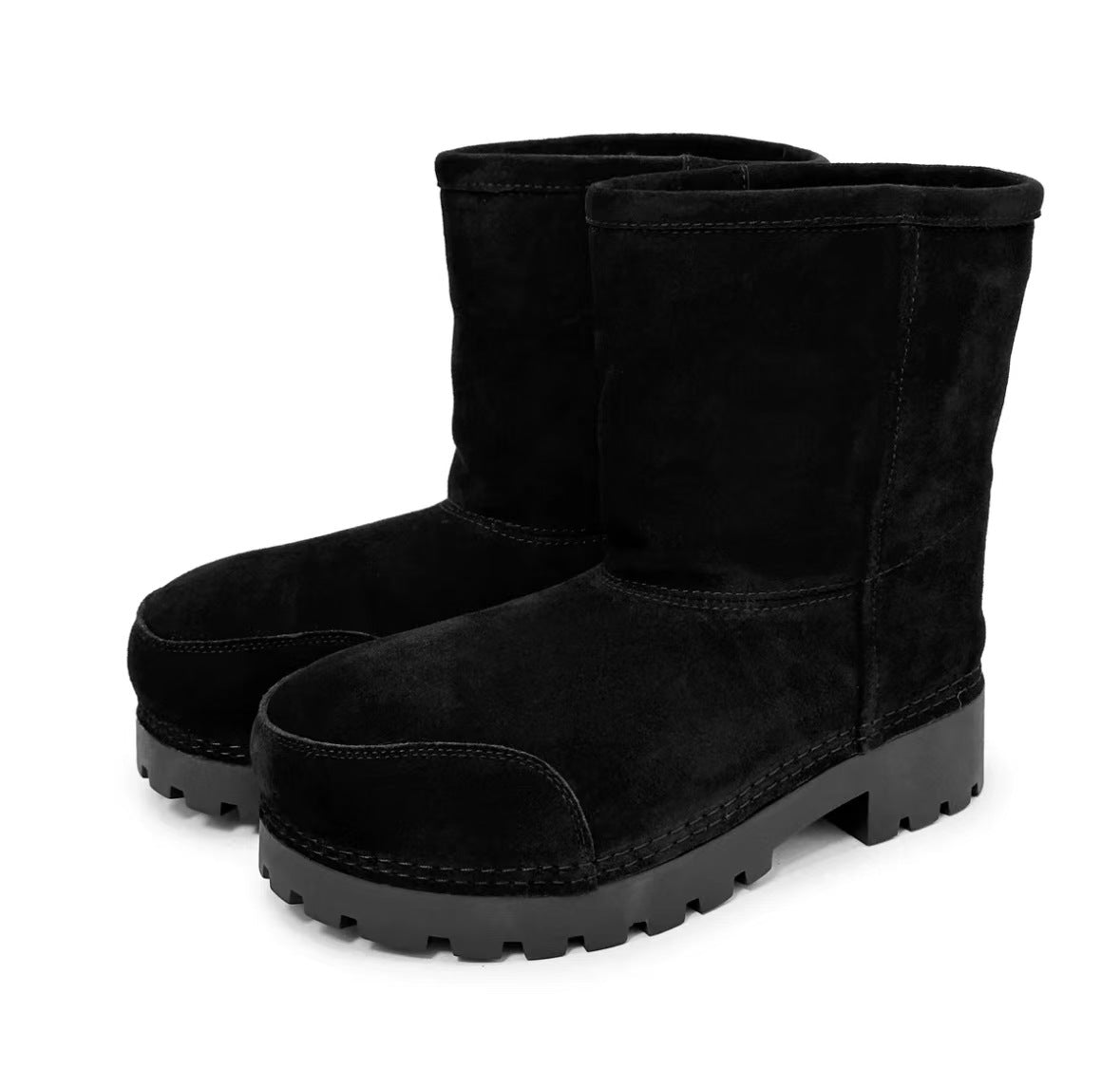 Big Toe Mickey Warm Slugged Bottom Thick Lamb Boots