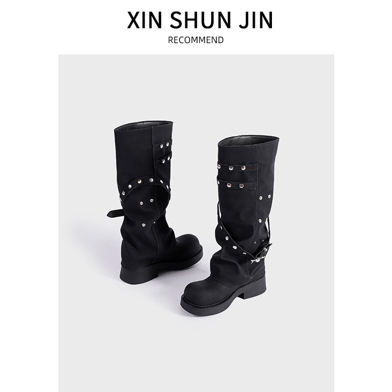 Women's Pants Autumn Retro Round Head Niche Women's Shoes