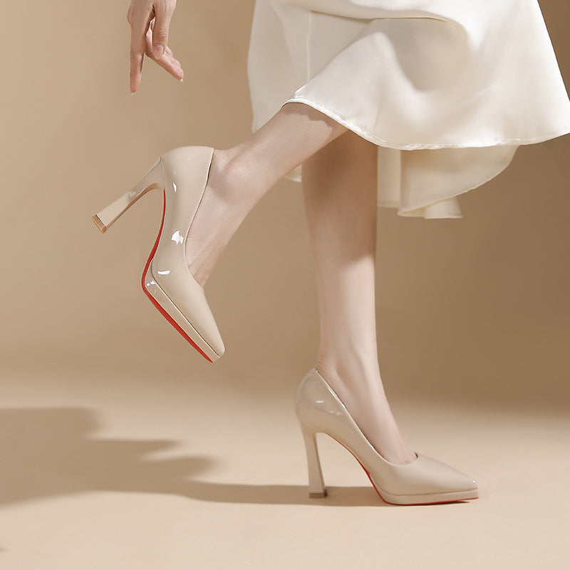 Women's Stiletto High Waterproof Platform Not Tired Feet Professional Women's Fashion Shoes