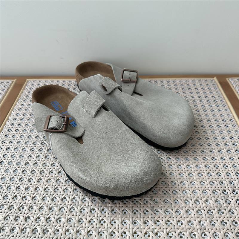 Women's Retro Closed Toe Half Outer Wear Slip-on Lazy Flat Thick-soles Slippers