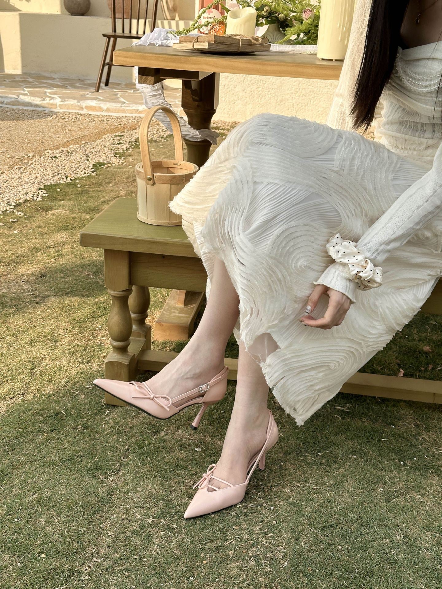 Women's Spring Pointed Toe Stiletto Temperament Slimming French Sexy Women's Fashion Shoes