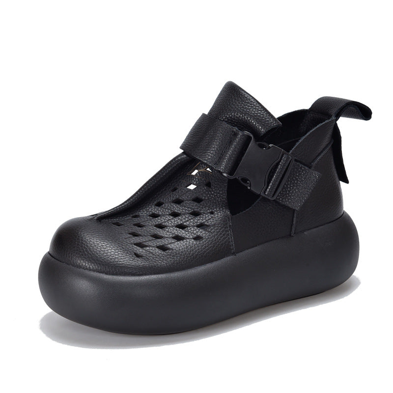 Women's Price Genuine Retro First Layer Cowhide Sandals