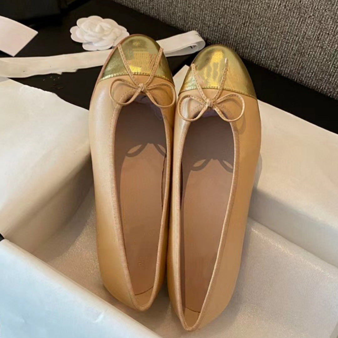 Women's Style Flat Pumps Low-cut Comfortable Round Women's Casual Shoes