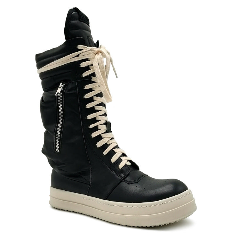 Women's & Men's High Street Calfskin Hip Hop Board Sneakers