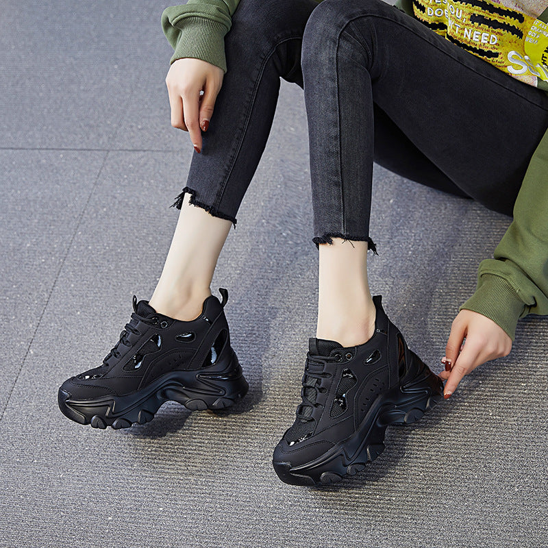 Women's Small Daddy Fashionable Breathable Sports Height Increasing Men's Shoes