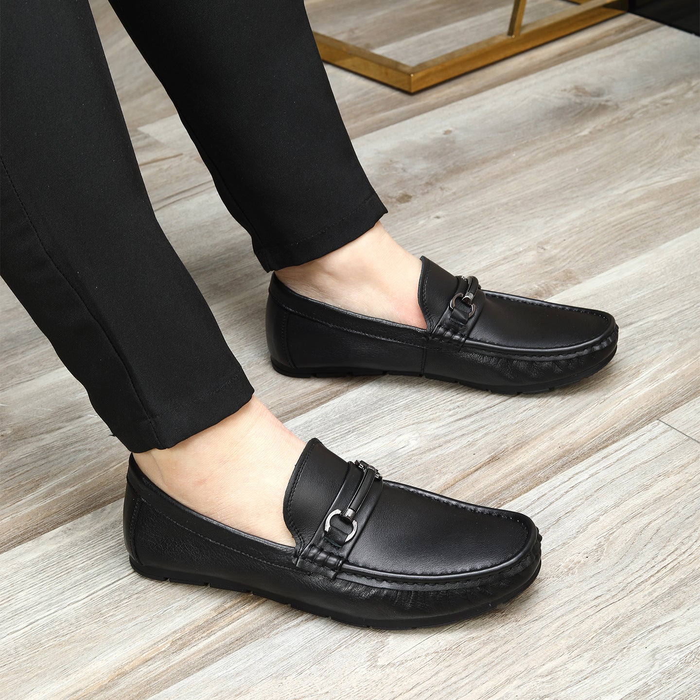 Men's Super Soft Single Layer Cowhide Slip-on Comfortable Loafers/doug Shoes