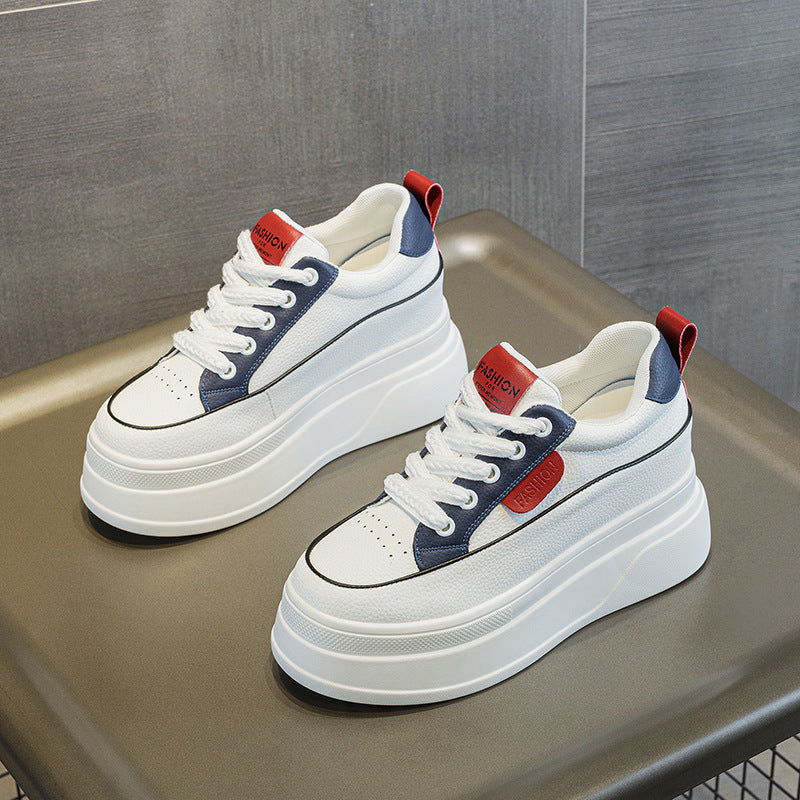 Women's White Small High Height Increasing Insole Women's Casual Shoes