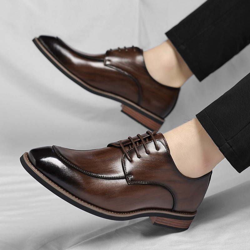 Men's Plus Size Fashion Formal Wear Trendy Men's Business Leather Shoes